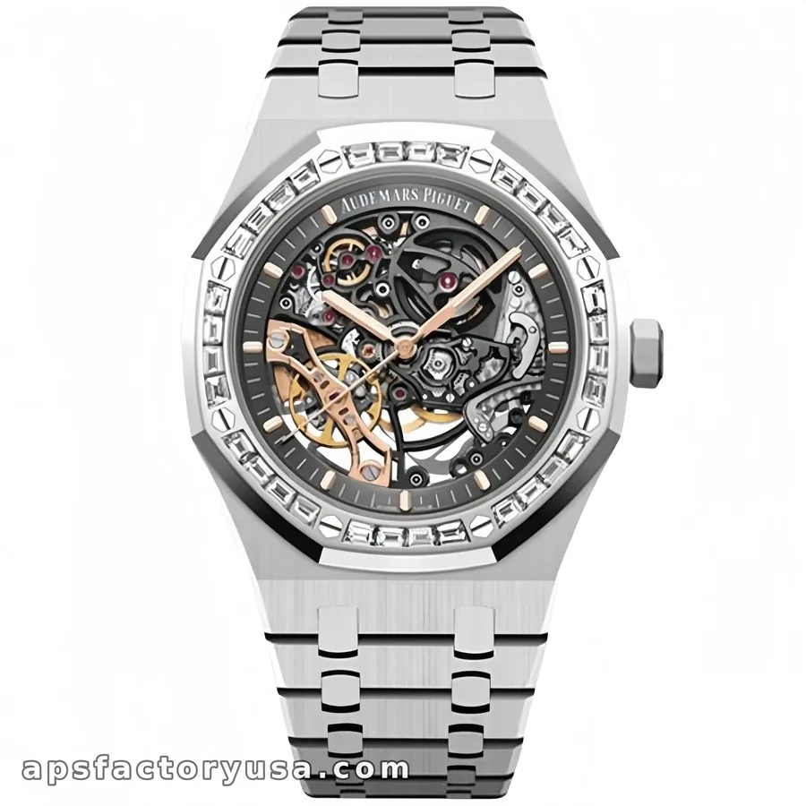 15412BC Steel / Moissanite super clone from APS Factory