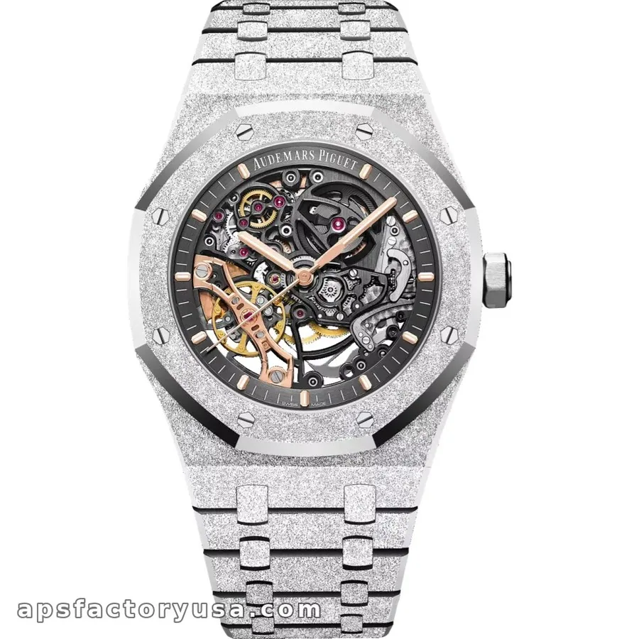 15407BC Frosted White Gold super clone